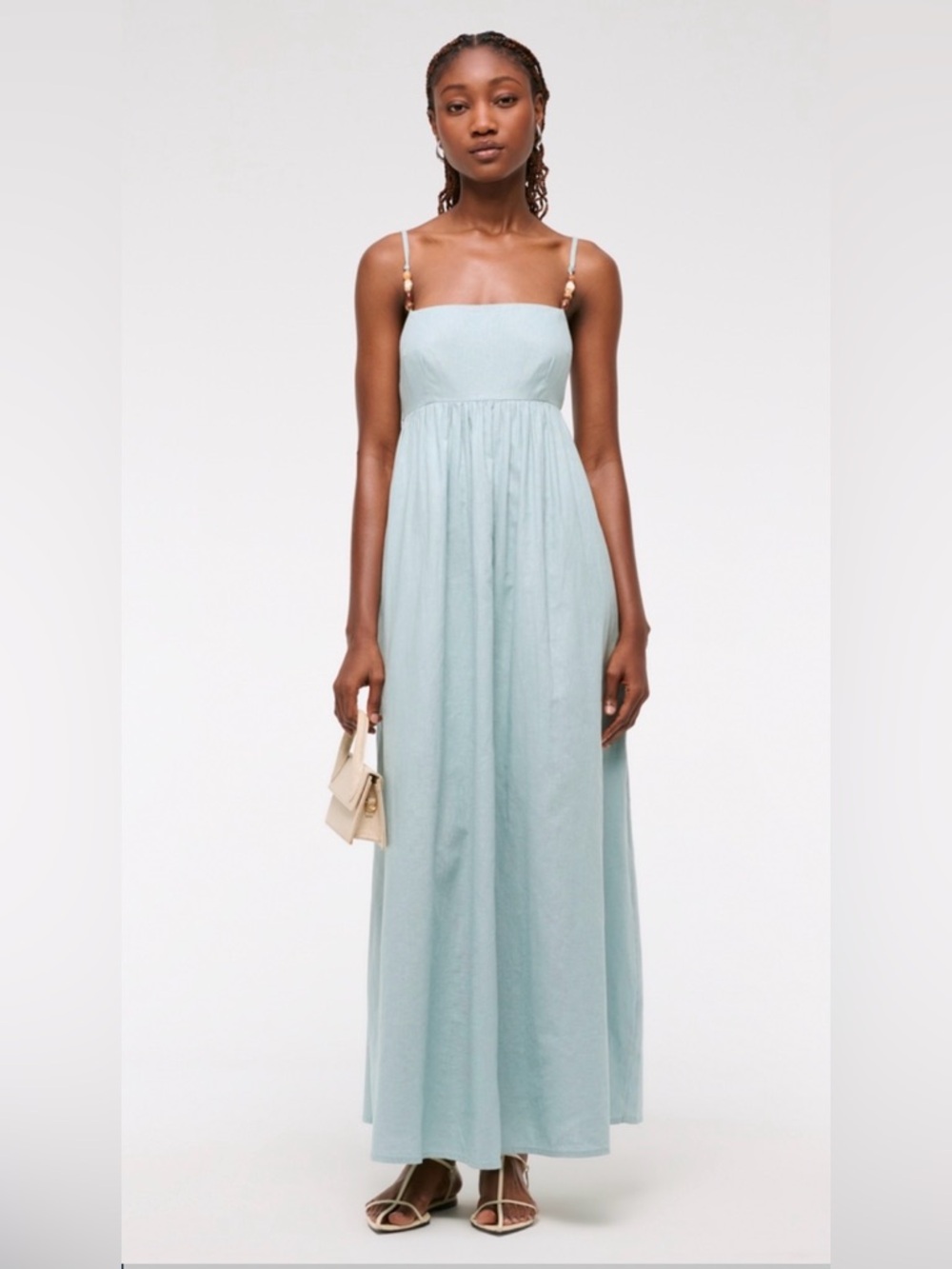 Abercrombie & Fitch Tie- Back baby doll maxi dress, size XSP